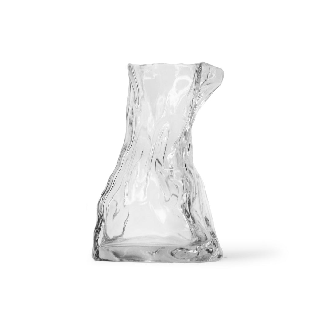 Vase en verre contemporain