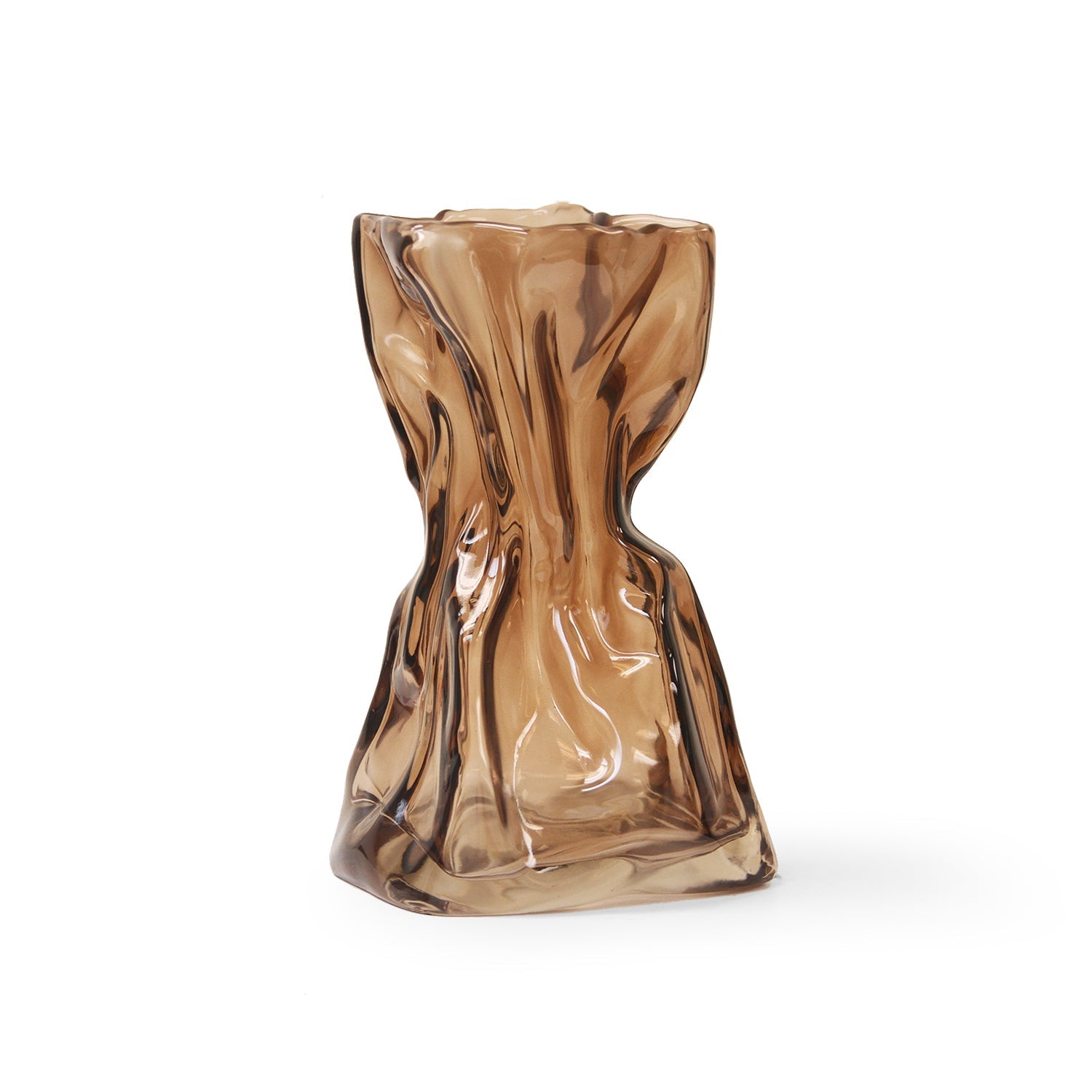 Vase en verre contemporain