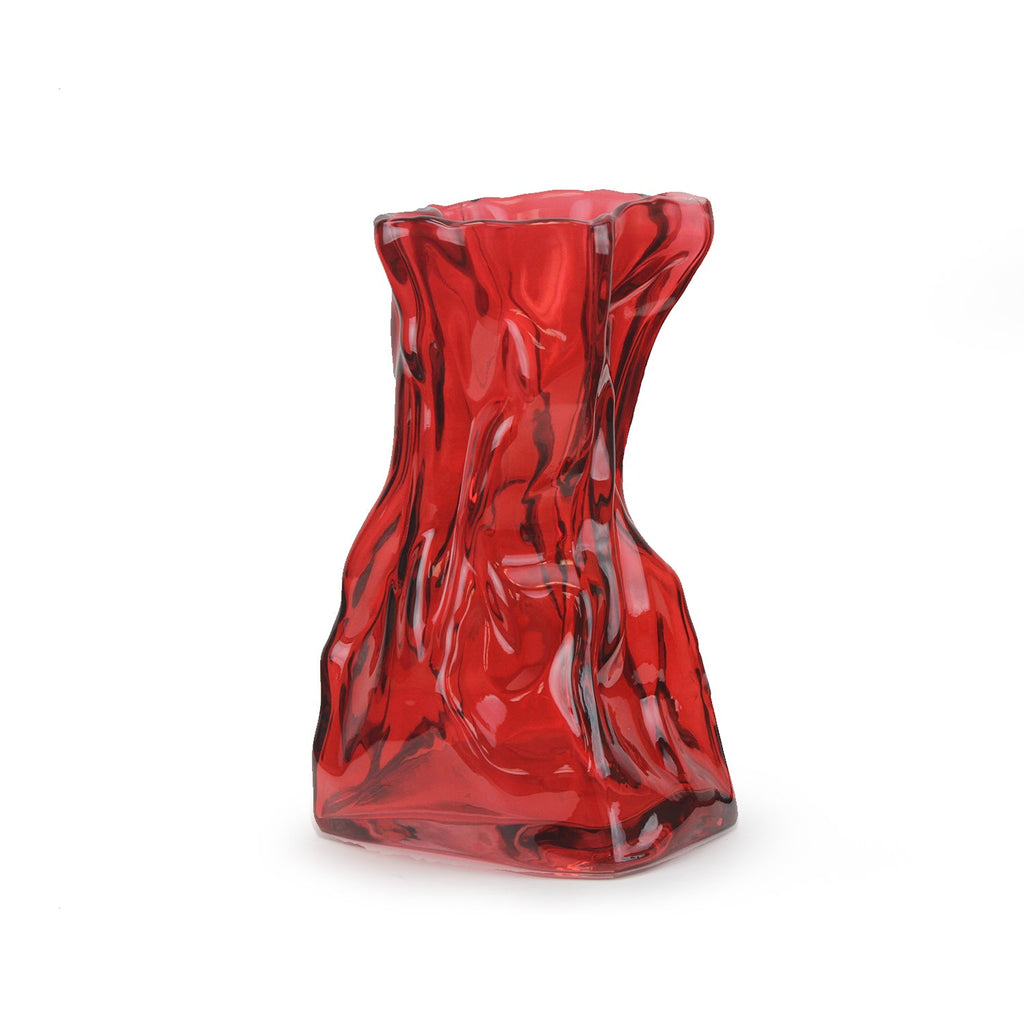 Vase en verre contemporain
