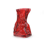 Vase en verre contemporain