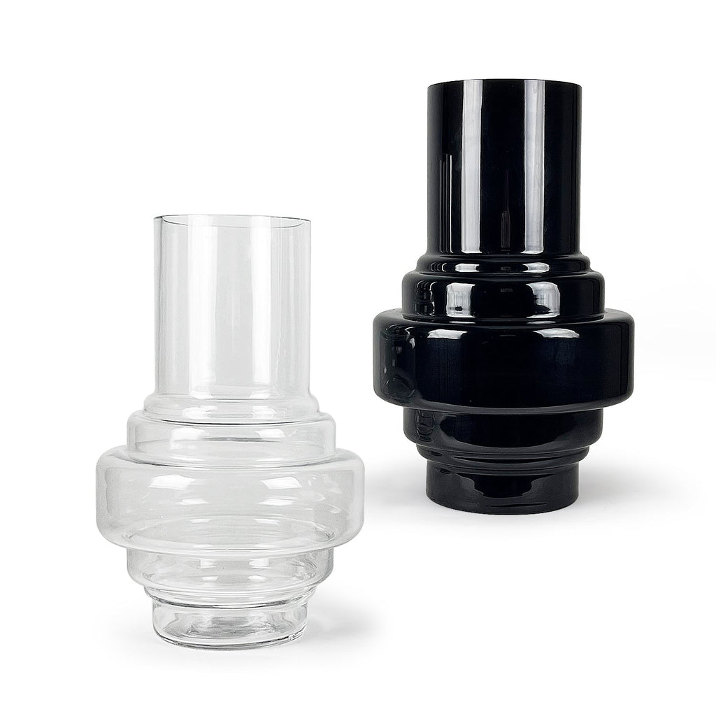 Vase lanterne en verre