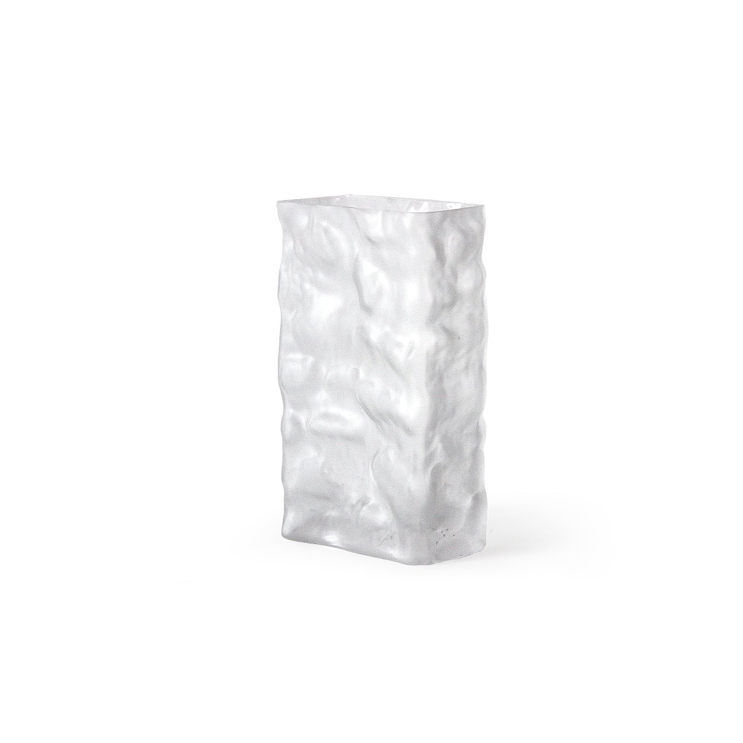 Vase rectangulaire en verre Glacial