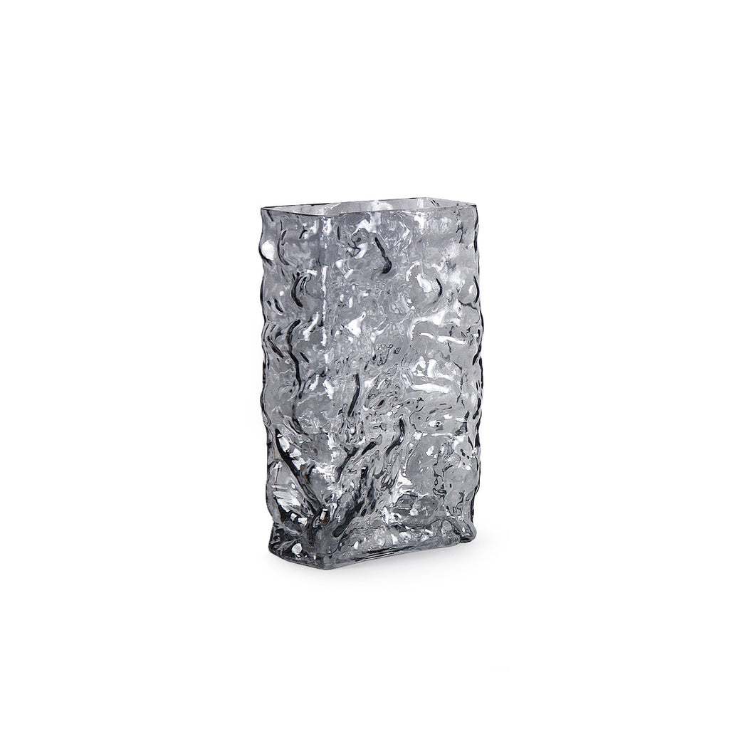 Vase rectangulaire en verre Glacial