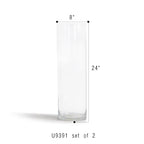 Cylindre en verre de qualité supérieure (lot de 2)