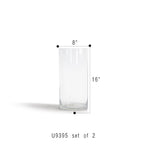 Cylindre en verre de qualité supérieure (lot de 2)