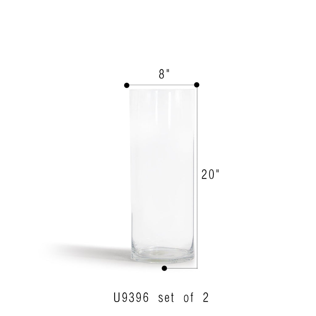 Cylindre en verre de qualité supérieure (lot de 2)