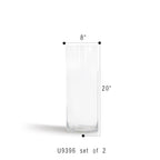 Cylindre en verre de qualité supérieure (lot de 2)