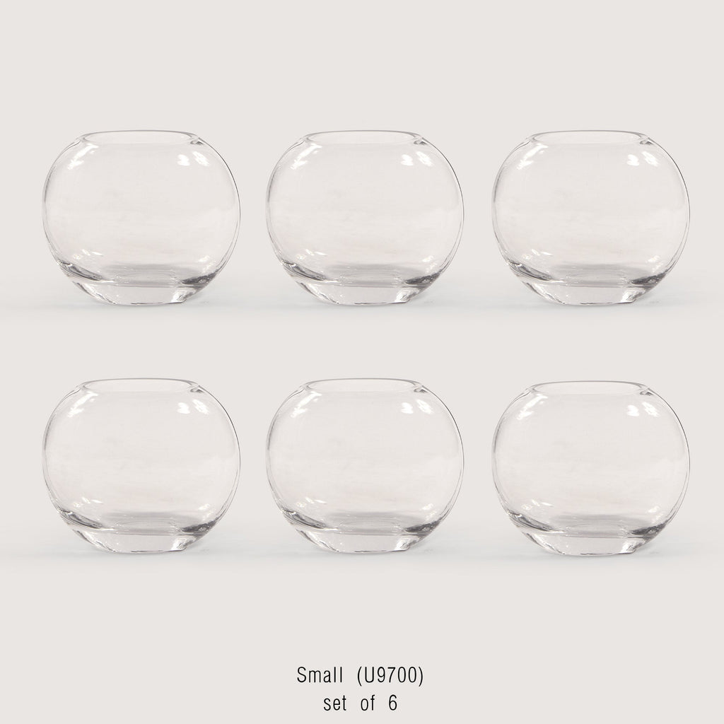 Vase en verre lunaire