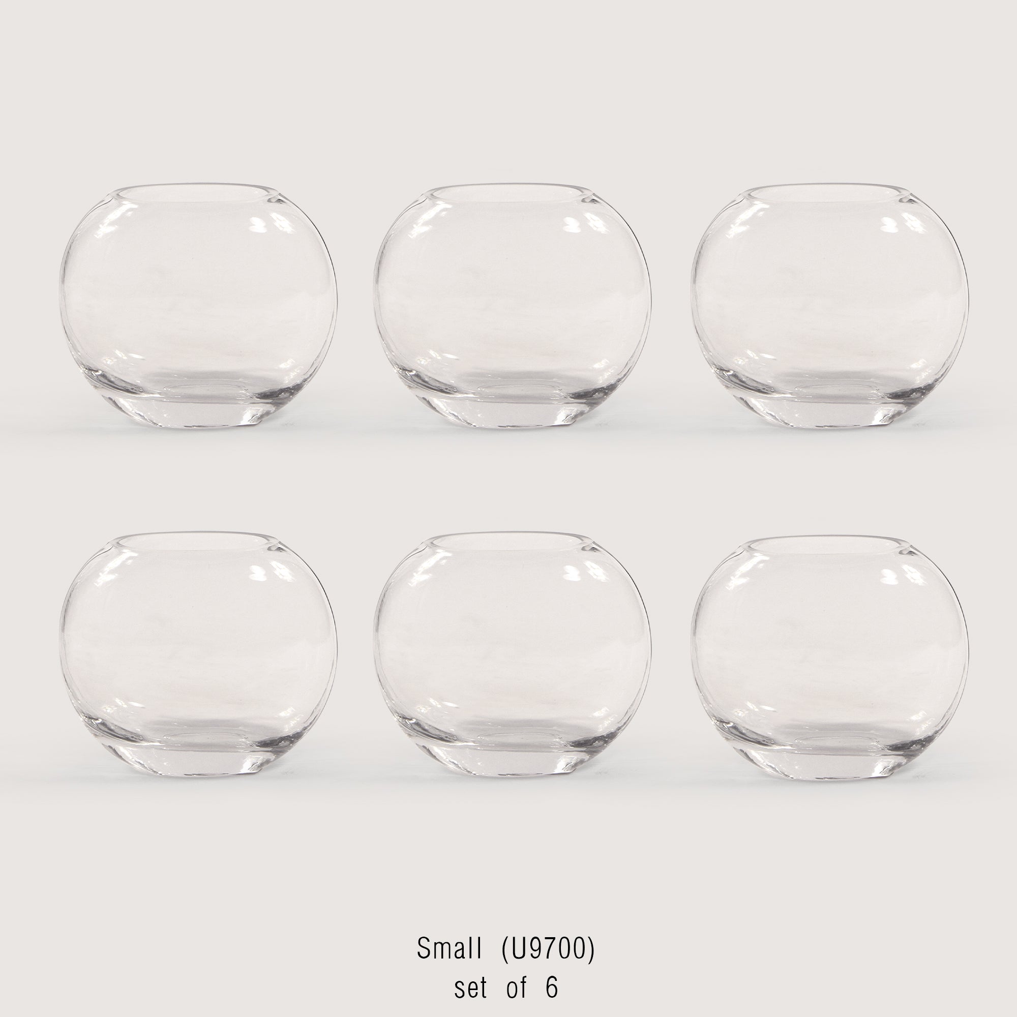 Vase en verre lunaire