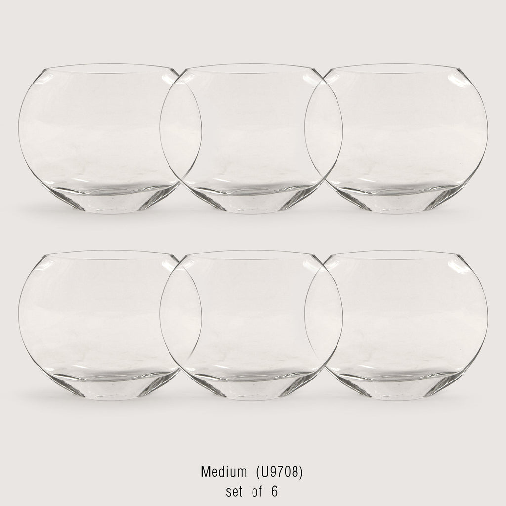 Vase en verre lunaire