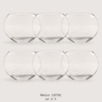 Vase en verre lunaire