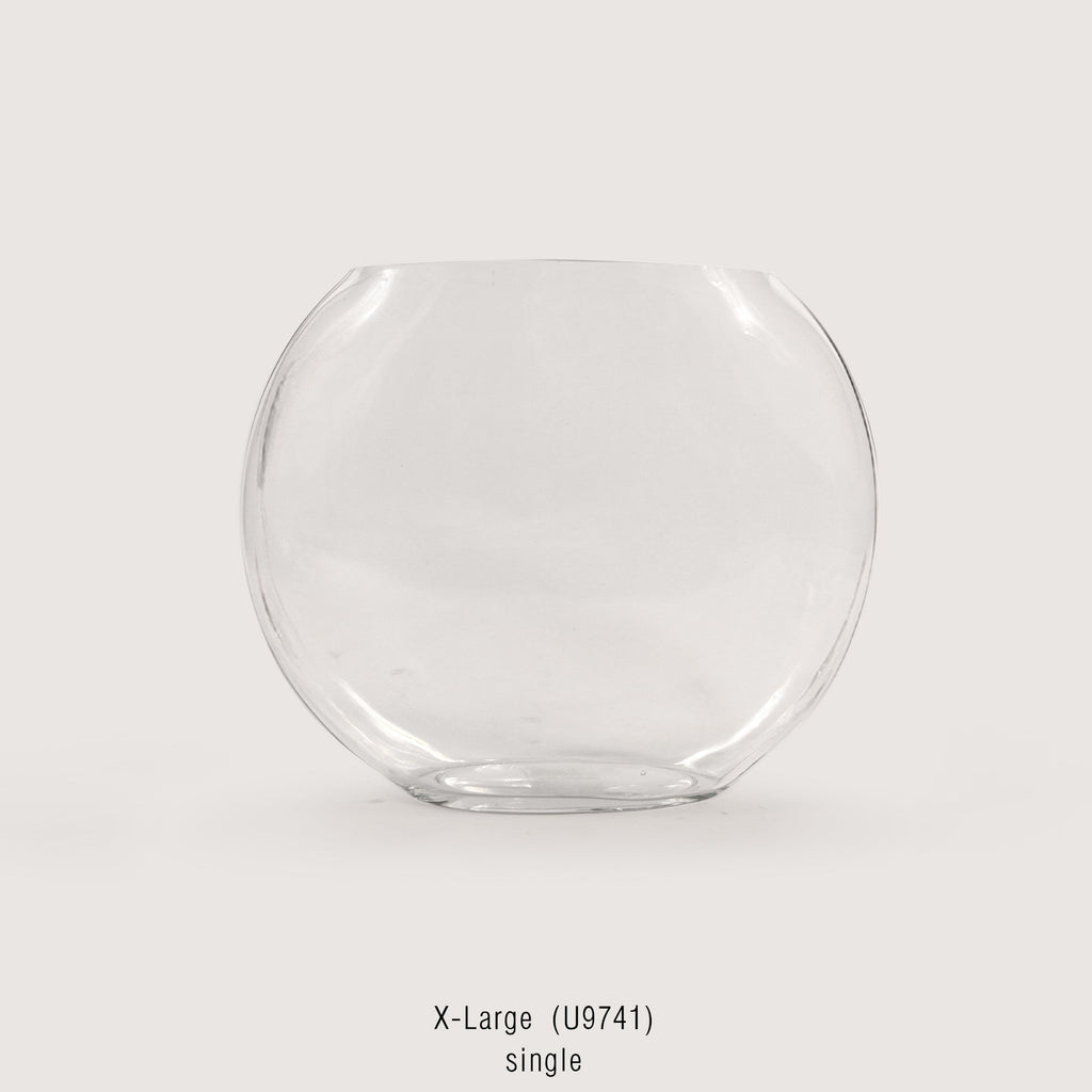 Vase en verre lunaire