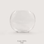 Vase en verre lunaire