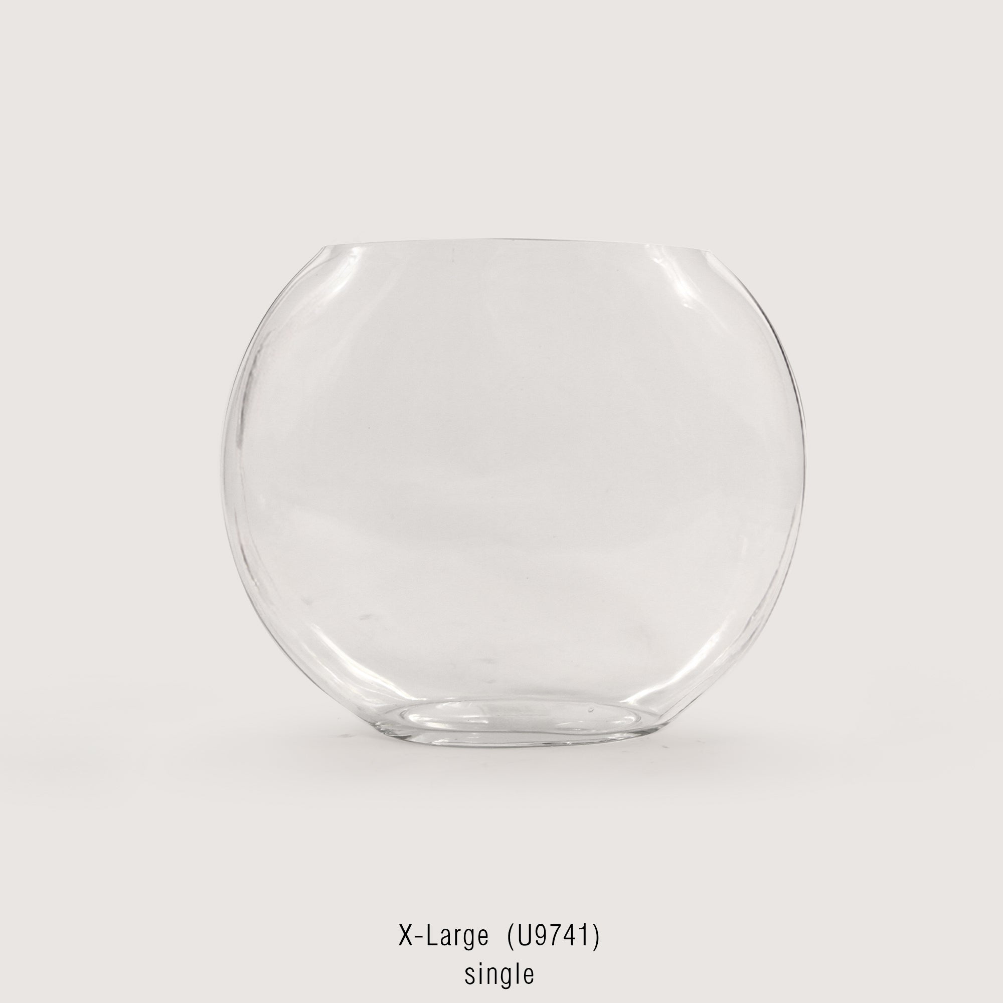 Vase en verre lunaire