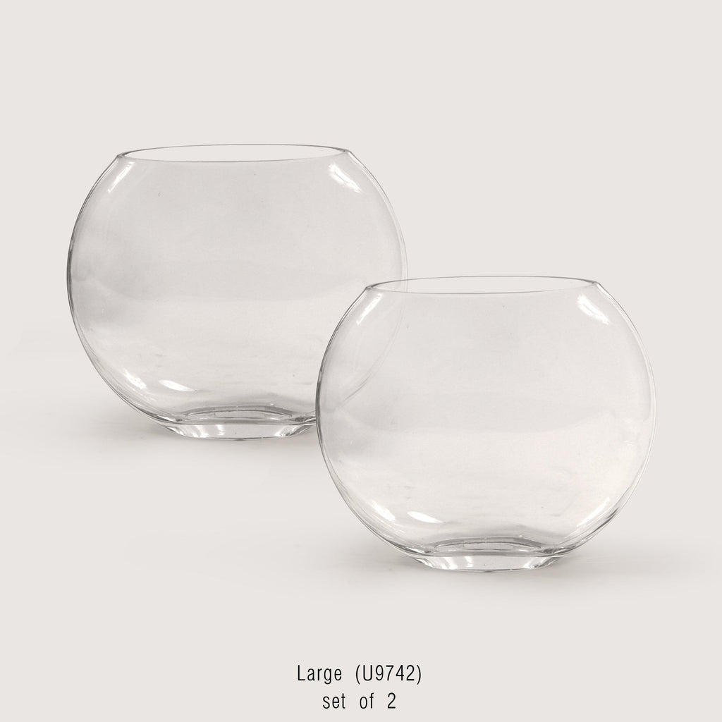 Vase en verre lunaire