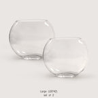 Vase en verre lunaire