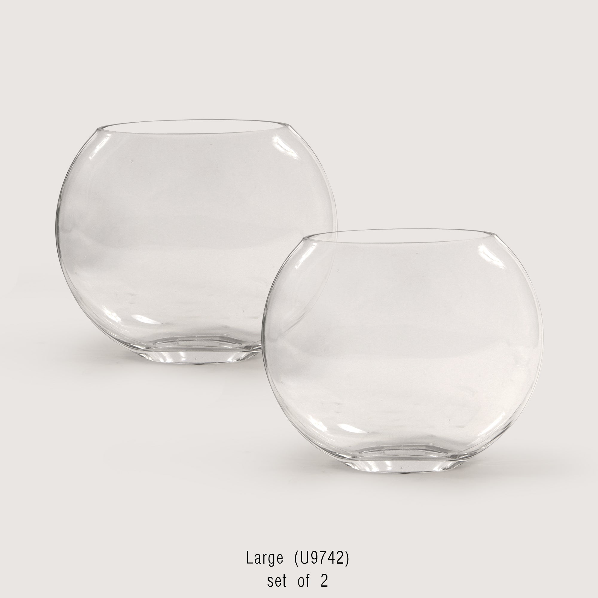 Vase en verre lunaire