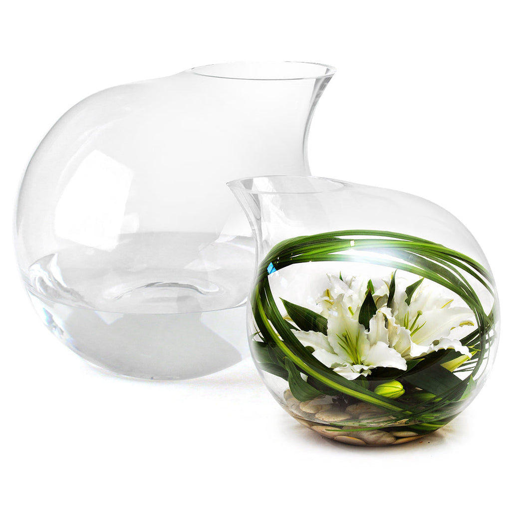 Vase en verre de Monaco européen