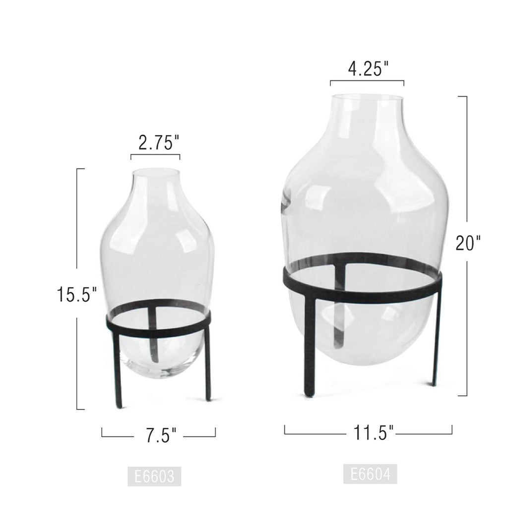 Vase de sol en verre