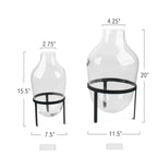 Vase de sol en verre