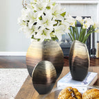 Vase à fleurs en métal