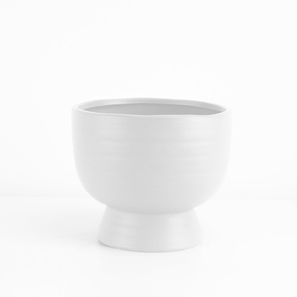 Pot en céramique court du milieu du siècle