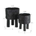 Jardinières en forme de jambe de Capricorne