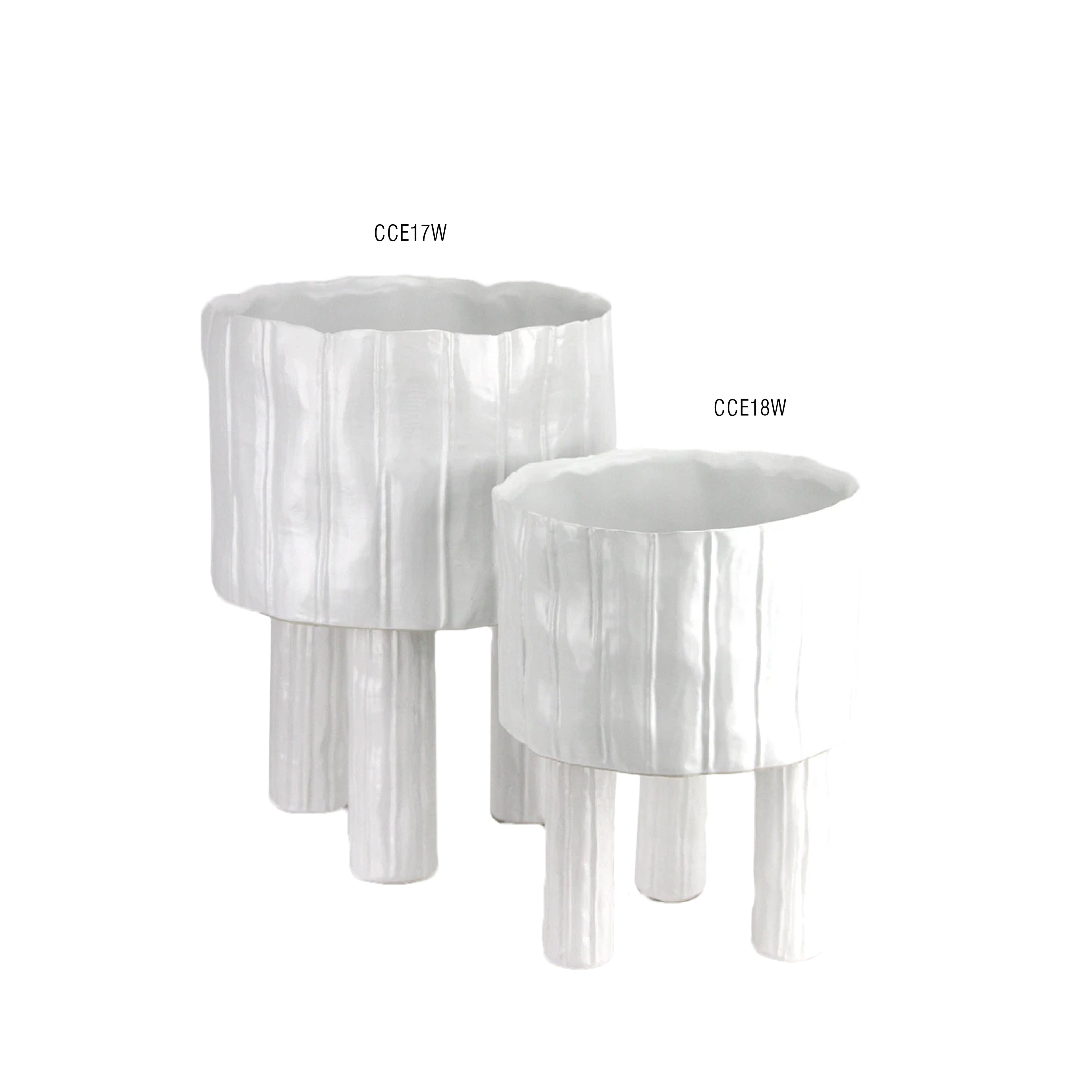 Jardinières en forme de jambe de Capricorne