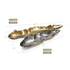 Bougeoir en forme de plateau glaciaire