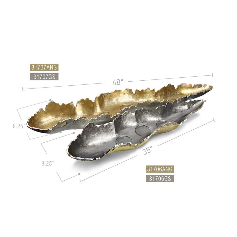 Bougeoir en forme de plateau glaciaire
