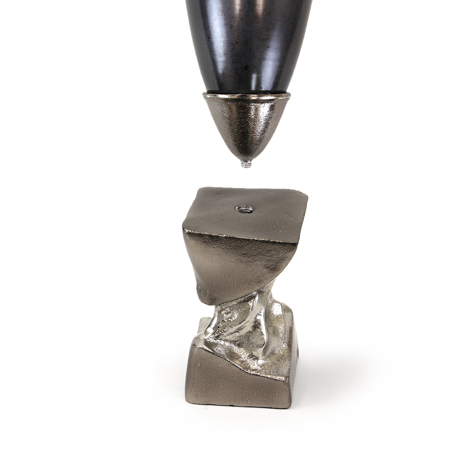 Centre de table décoratif en nickel antique