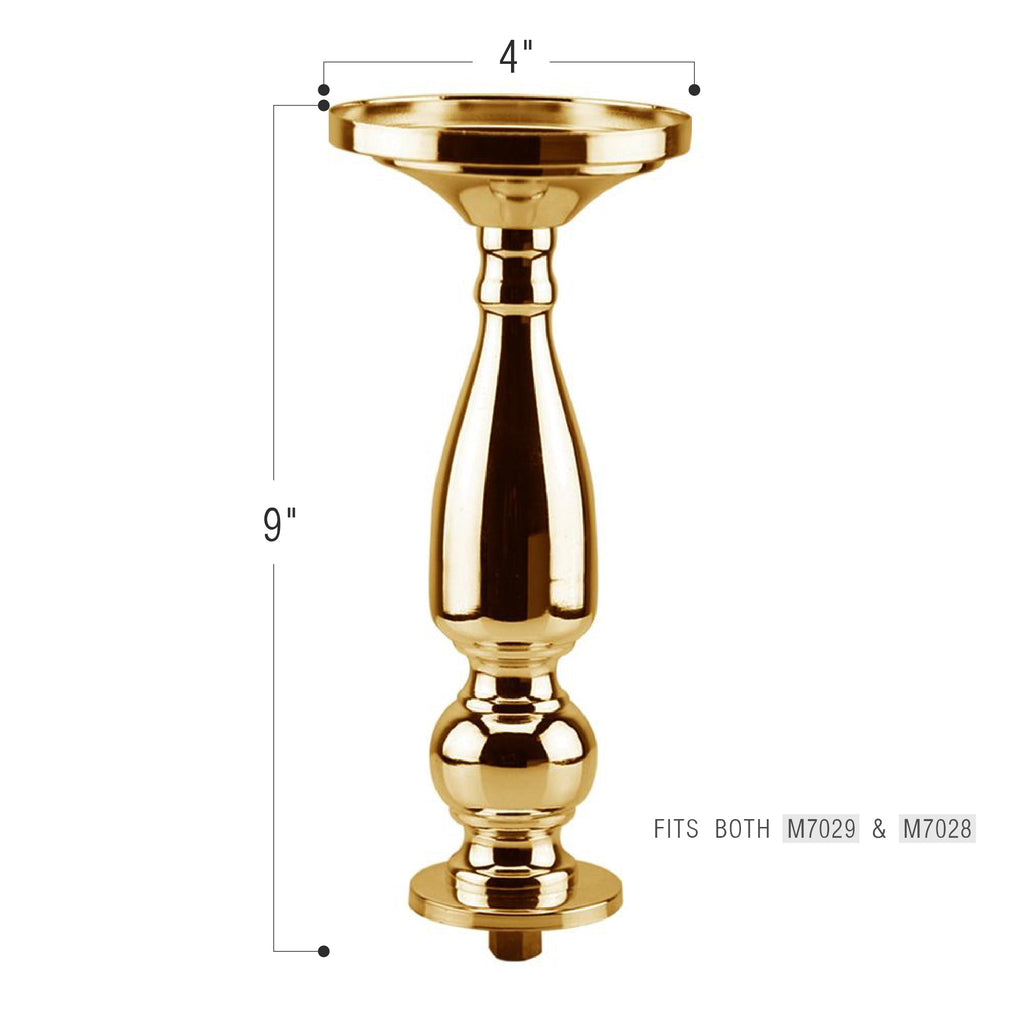 Candélabre à 5 branches en cristal et pétales