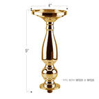 Candélabre à 5 branches en cristal et pétales