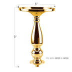 Candélabre à 5 branches en cristal et pétales