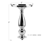 Candélabre à 5 branches en cristal et pétales