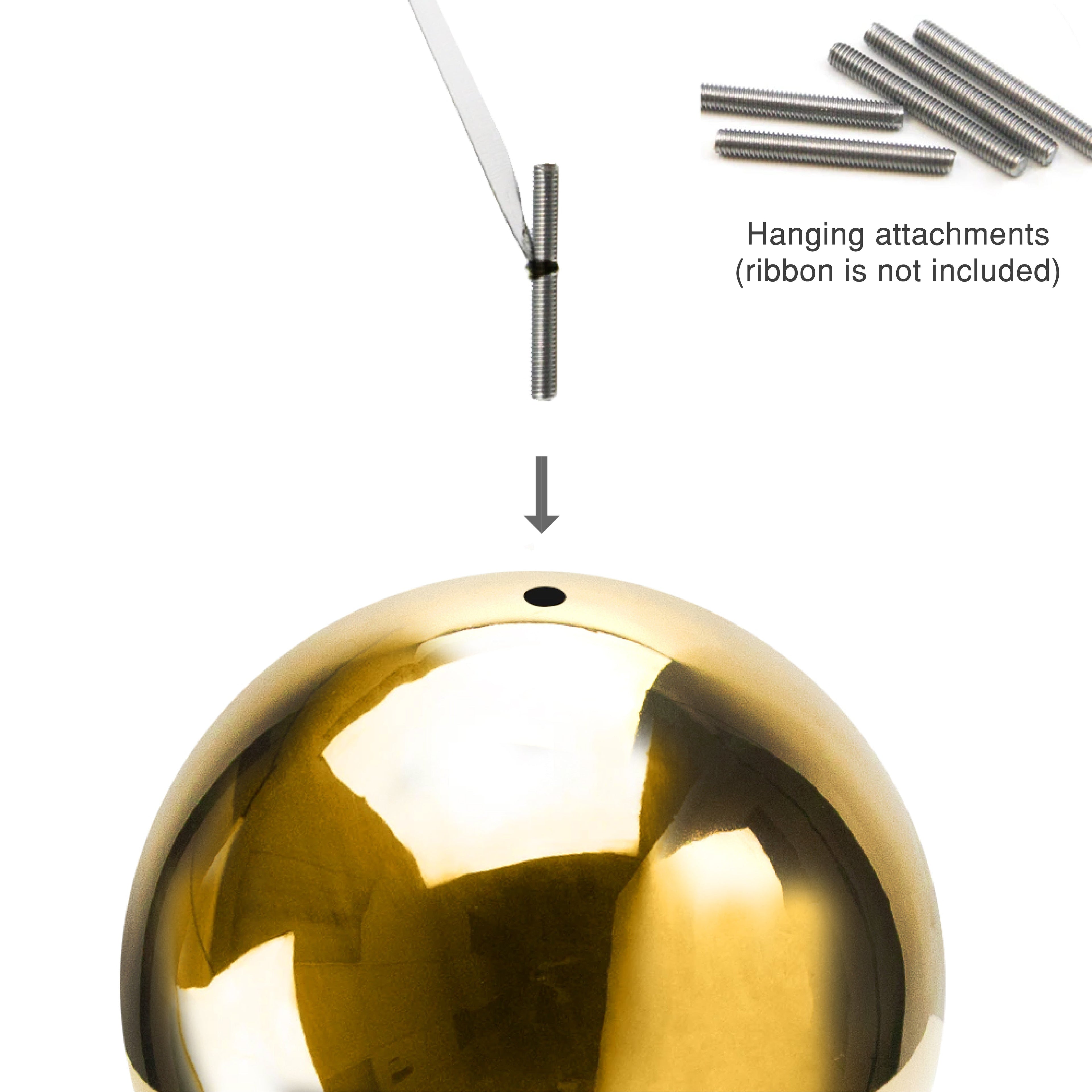 Boule suspendue en acier inoxydable