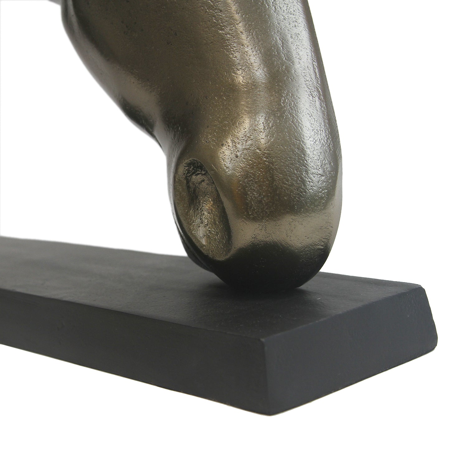 Sculpture de tête de cheval en métal