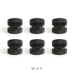 Bougeoirs en verre pour bougies piliers (lot de 6)