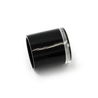 Vase cylindrique en verre noir multicouche