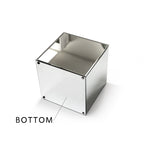 Cube d'aquarium floral à miroir réversible