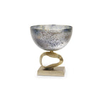 Centre de table Cosmos en verre et aluminium