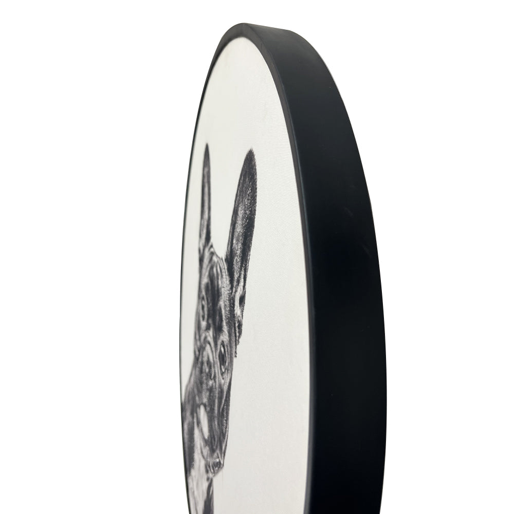 Décoration murale circulaire - Bouledogue français