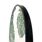 Décoration murale circulaire - Feuille de Monstera