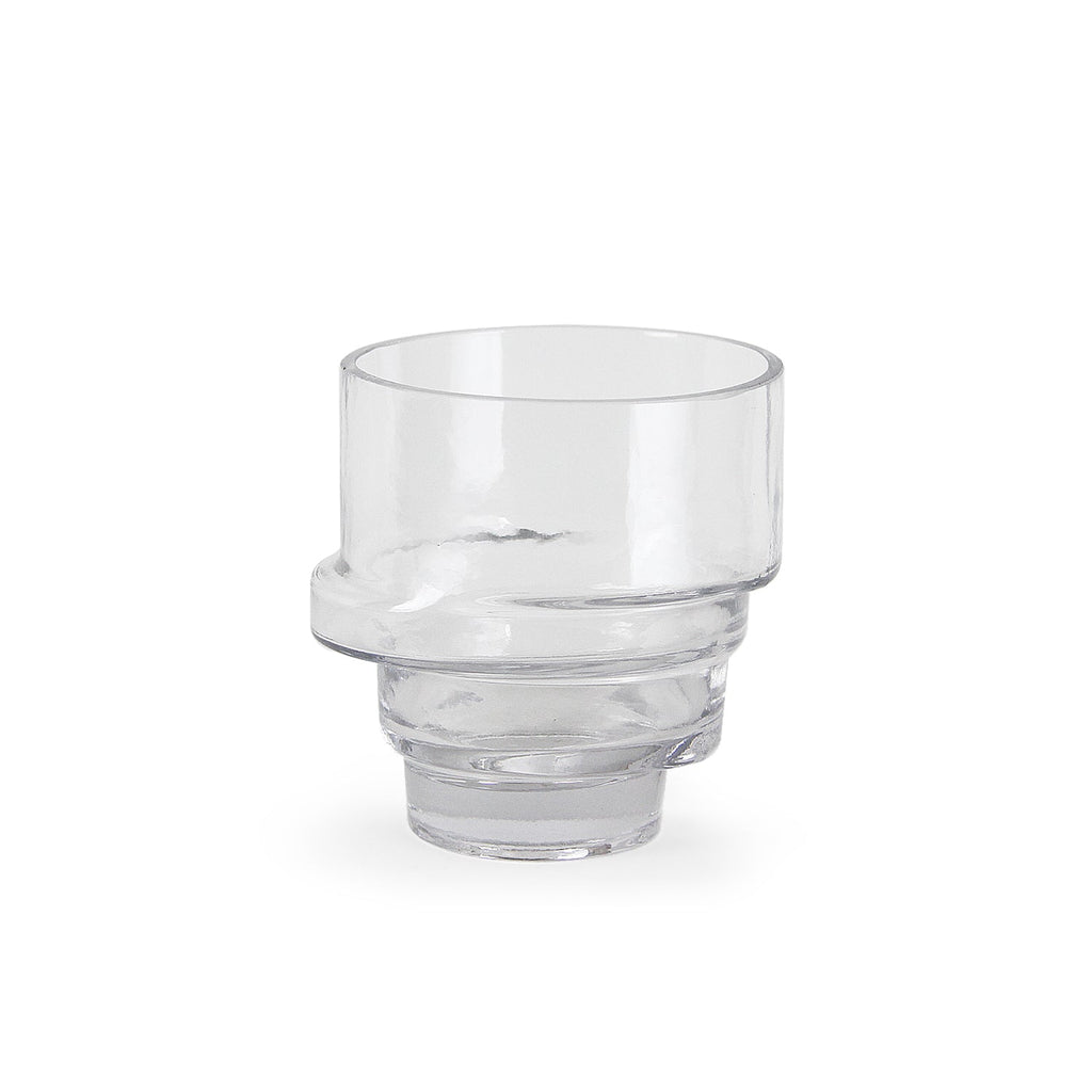 Vase en verre massif de qualité supérieure à motif tourbillonnant