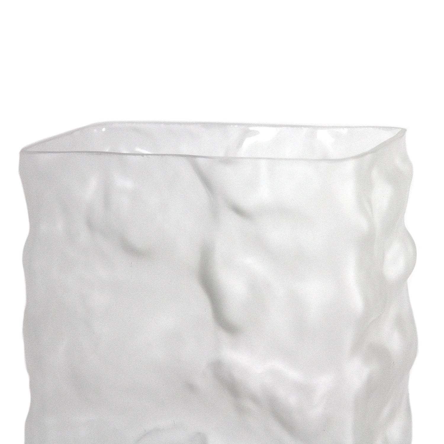 Vase rectangulaire en verre Glacial
