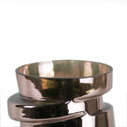 Vase en verre massif de qualité supérieure en spirale