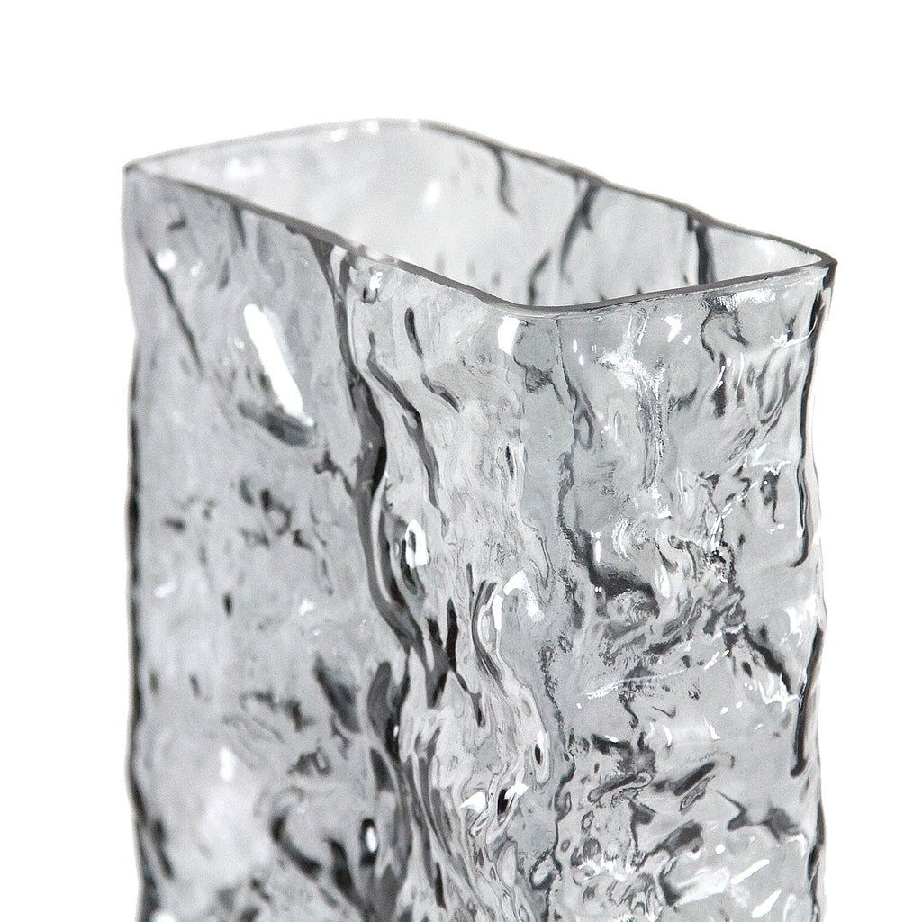 Vase rectangulaire en verre Glacial