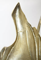 Grande sculpture abstraite en métal