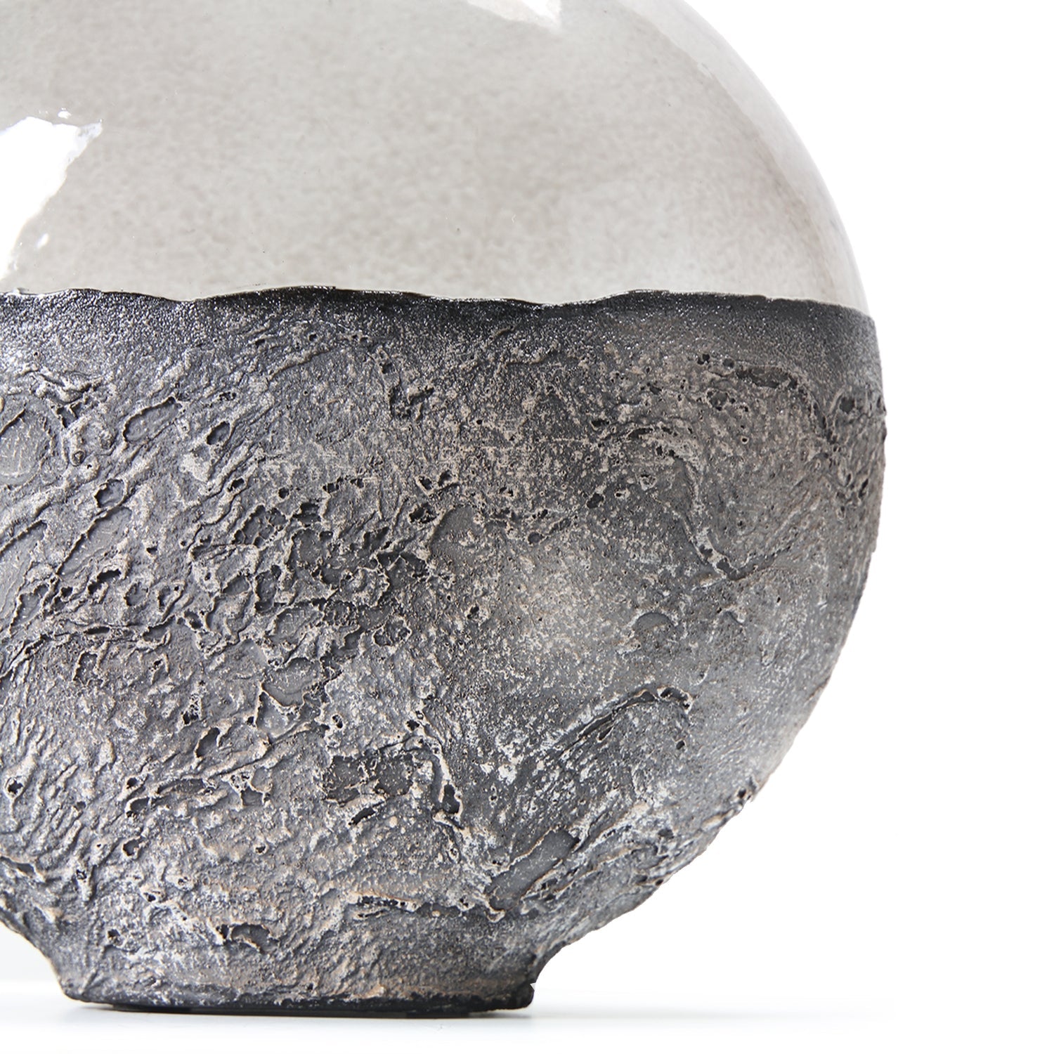 Vase décoratif en verre lunaire