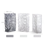 Vase rectangulaire en verre Glacial